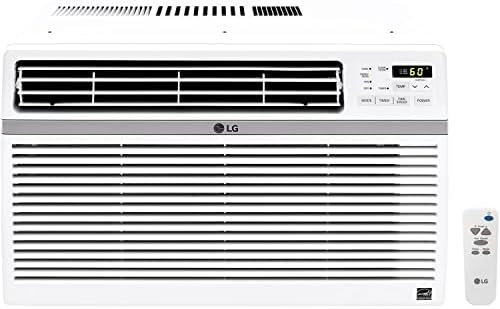 LG 24,500 BTU Window Air Conditioner, Cools 1,560 Sq.Ft. (39' x 40' Room Size), Quiet Operation, Electronic Control with Remote, 3 Cooling & Fan Speeds, ENERGY STAR®, Auto Restart, 230/208V