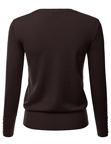Image of LALABEE Women's V-Neck Long Sleeve Button Down Sweater Cardigan Soft Knit(S-XXL)
