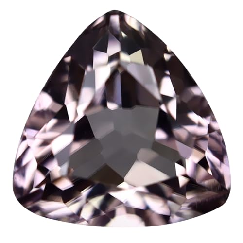 Pierre précieuse diaspore rose de 1,44 ct et taille trillion 7x7mm en vrac