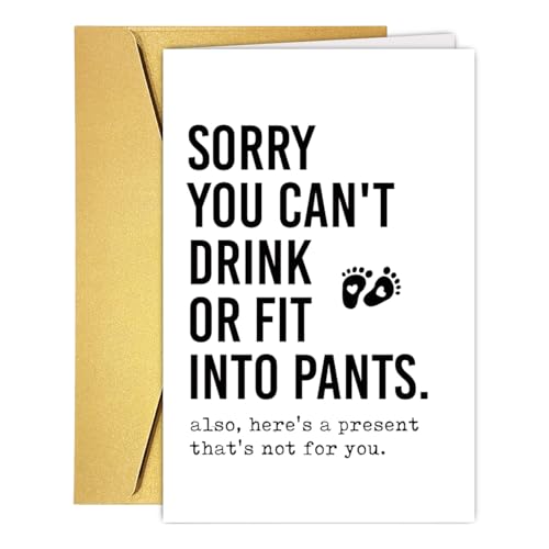 GVMGVM Funny & Sarcastic Baby Shower Card, Humorous New