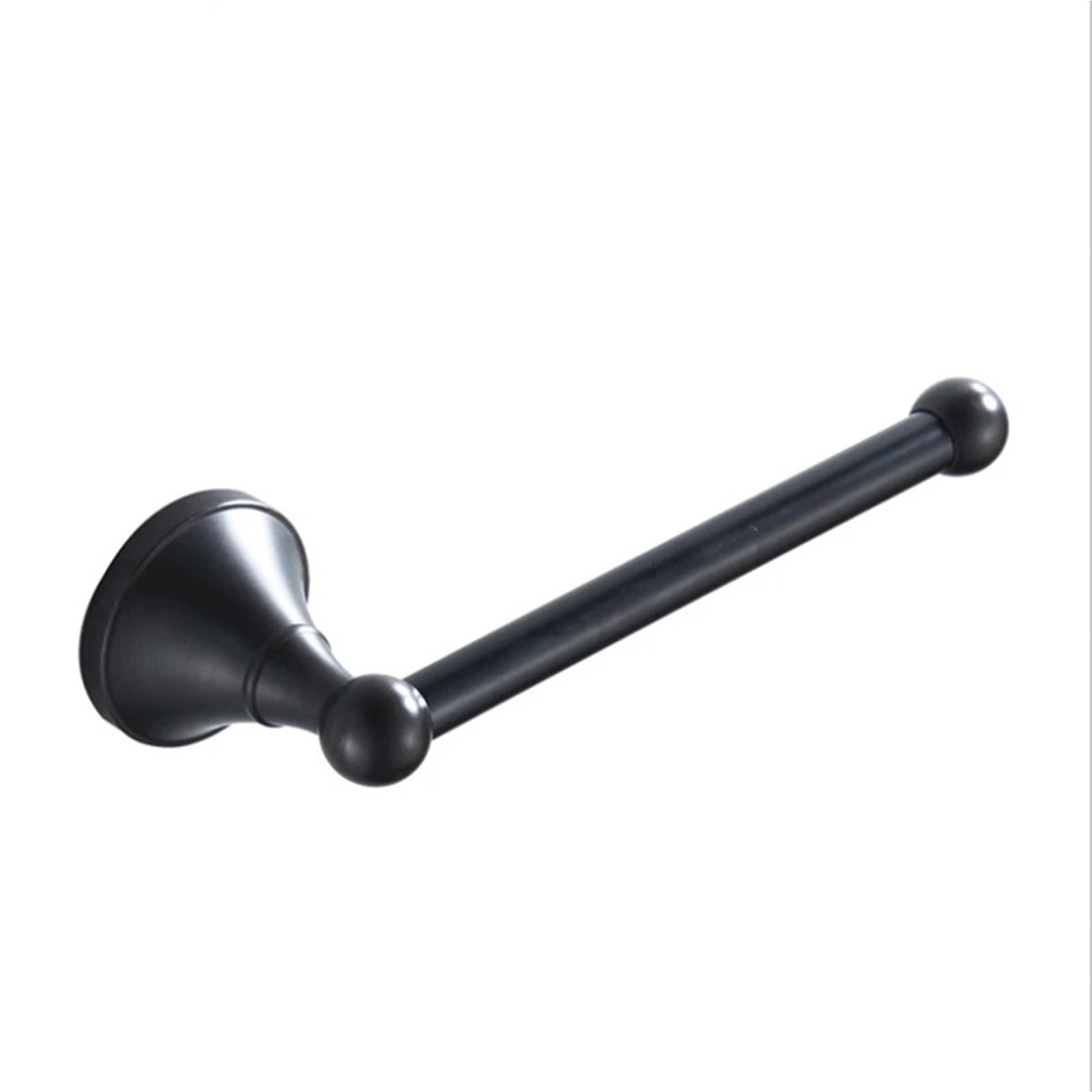 Toilet Roll Holder Wall Mounted Toilet Paper Holder Black/Gold/Antique Roll Bathroom Accessories Wall Mounted(Black)