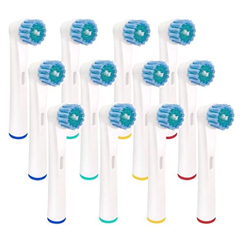 Replacement Toothbrush Heads Compatible With Oral B Braun Electric Toothbrush, 12 Count