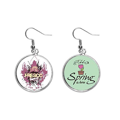 Pendientes de primavera estilo graffiti para festivales y terrazas 1
