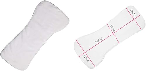 Miniatura 6 de Healifty - Pañales de 4 capas con insertos de bolsillo para pañales ajustables para adultos (blanco)
