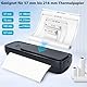 Mobiler Drucker A4, Kleiner Thermodrucker Bluetooth 300DPI Inkless Printer Tragbarer Wireless Handy Printer mit Android und iOS, für Handy Laptop Unterwegs Hause Foto Lernen
