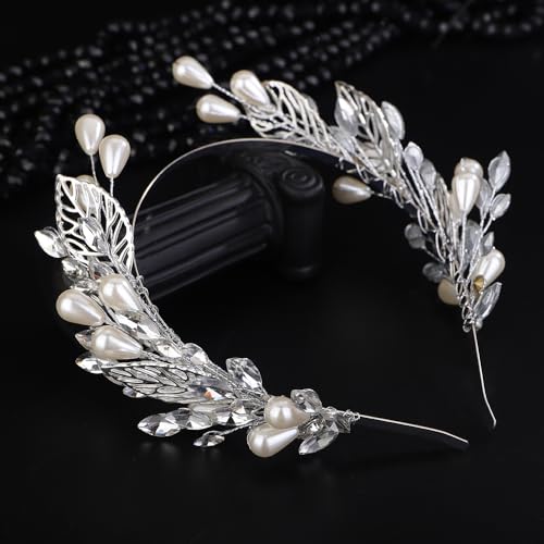 Accesorios para el cabello de novia con diadema de boda y tiara