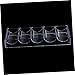 Toyvian 1Pc Capacity Poker Chips Container Transparent Storage Case for Chips Organizer with Five for Easy Classification for Game