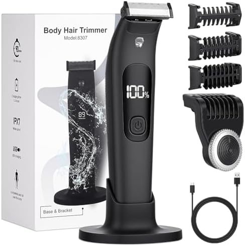 AOOTE Body Hair Trimmer Men, Body Trimmer & Shavers for Men, IPX7 ...