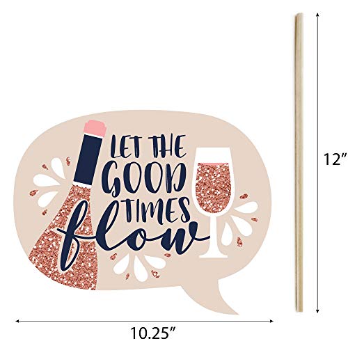 Big Dot Of Happiness But First, Wine - Wine Tasting Party Photo Booth Props Kit - 20 Count #TOP3