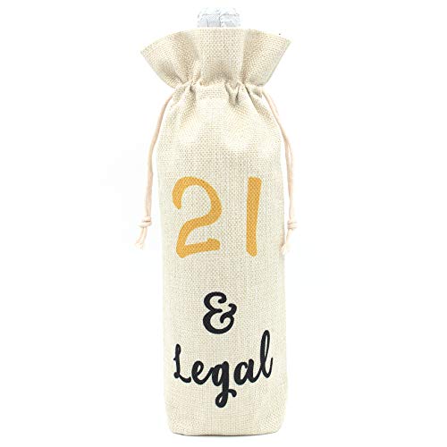 21st Birthday wine bag-21&Legal wine bags Gift for 21st Birthday women 21st Birthday