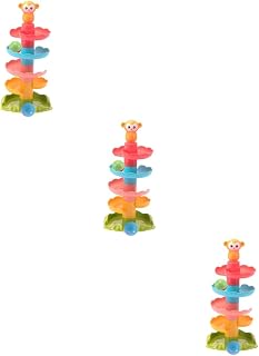 Totority Ball Drop Toy 3 Sets Sliding Ball Tower kidcraft playset race car track toy for kids toys for kids early educational toys kids ball toys pp puzzle Drop Ball to rotate