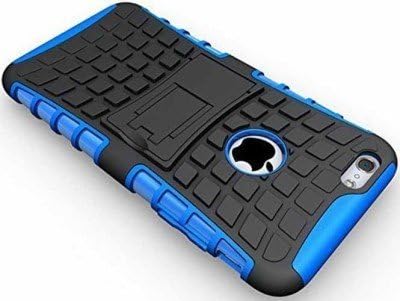 GVC Tough Hybrid Armor Back Cover Case with Kickstand for iPhone 6 (Blue)