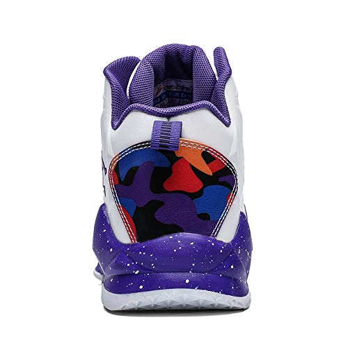 [スフォン] バスケットシューズ 男女兼用 バッシュ ハイカットスニーカー ランニング フィットネスシューズ (819ホワイト, measurement_24_point_5_centimeters) 6枚目