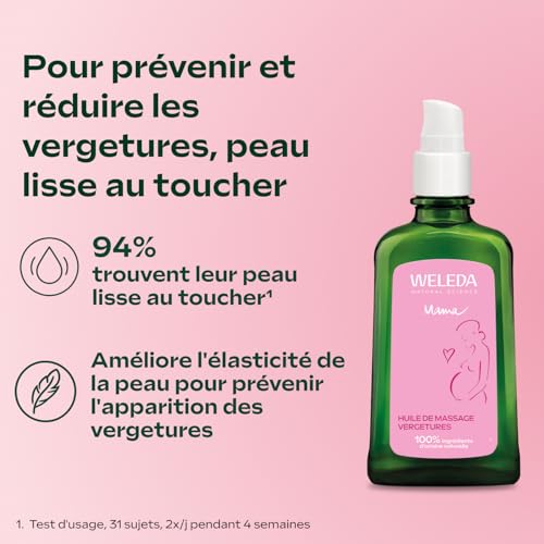 WELEDA - Huile de Massage Vergetures - 100 ml – vue 2