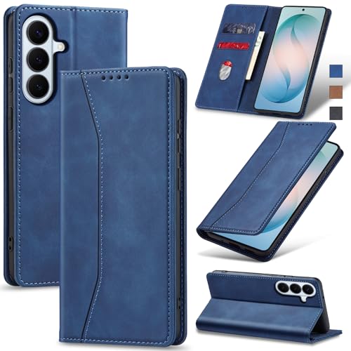 Image of Jasonyu Flip Wallet Case for Samsung Galaxy S26 5G,Blue