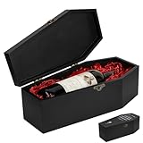 Coffin Wine Gift Box, Coffin Jewelry Box, Gohtic Storage Case, Multi-functional Vintage Box, Fillable Hinged Box for Halloween Décor, Party Favor, Goth, Doll Coffin, Pet Casket