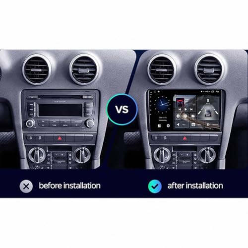 Pantalla Carplay para Audi A3 con conexión inalámbrica y sistema Android Auto de 4 núcleos 2