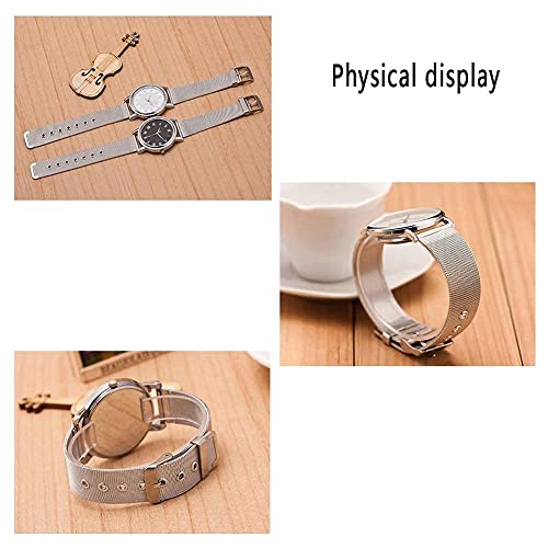 Chaîne de montre en acier inoxydable mince de 12 mm 16 mm et 20 mm pour bracelet en maille