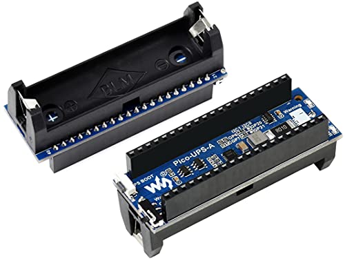 Uninterruptible Power Supply (UPS Module) for Raspberry Pi Pico, Keep Pico Running While Recharging, Monitor Battery Status via I2C,Onboard Multi Battery Protection Circuits