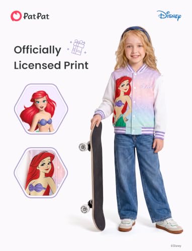 Image of Disney Girl & Boy Varsity Bomber Jacket Fall Sweatshirt Toddler to Big Kid