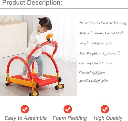 Image of Kids Fitness Treadmill with Wide Running Surface & Led Display, Perfect for Beginner Exercise, Ideal for Boys & Girls' Home Workouts
