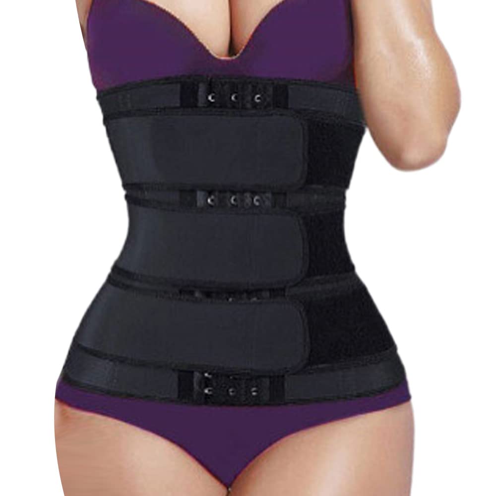 Dress CiciSauna Belt Trainer Corset, Sweat Shaper Waist Trimmer, 10.2 Inches Height, 3 Adjustable Belt