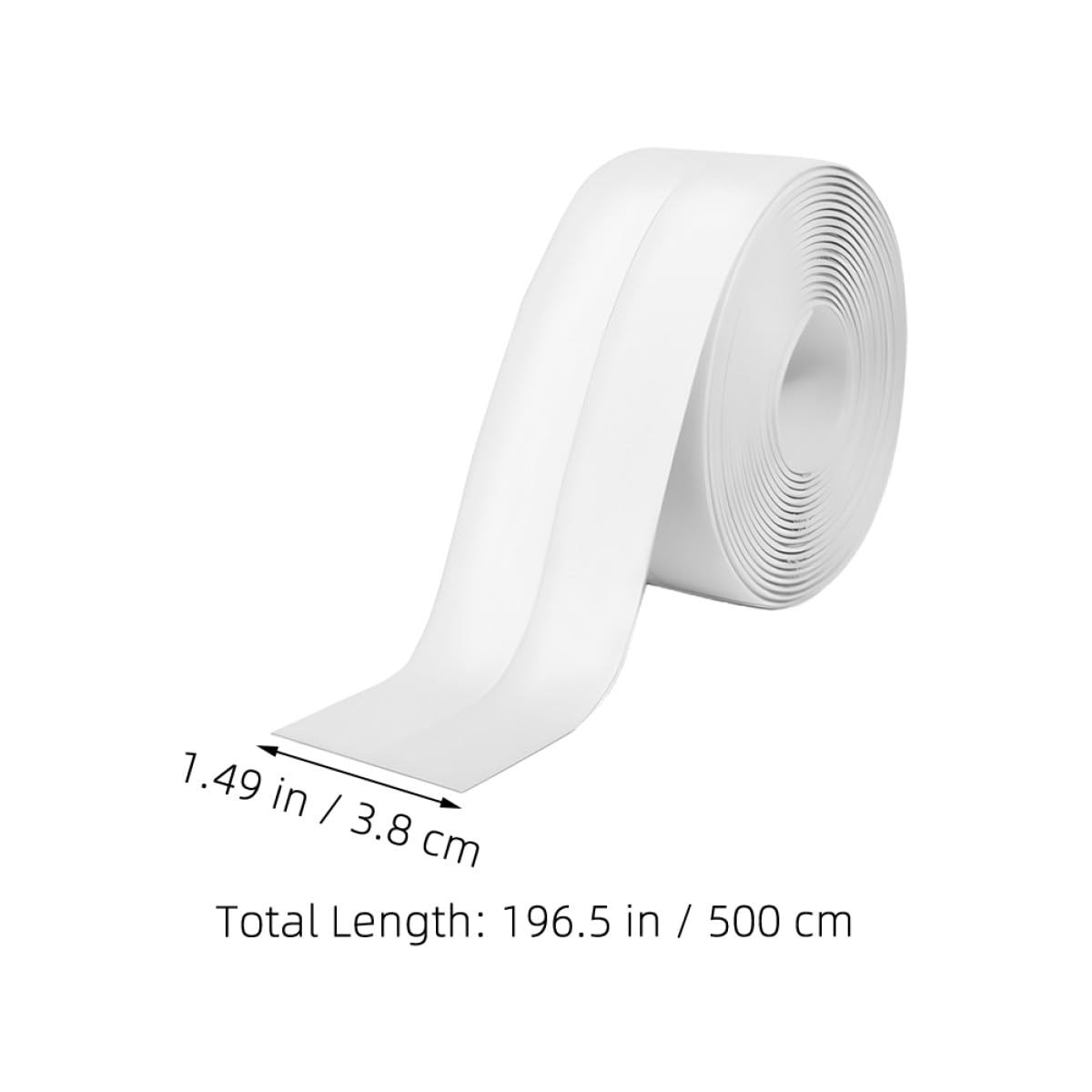 White Self Adhesive PVC Caulk Tape Roll for Sink and Shower