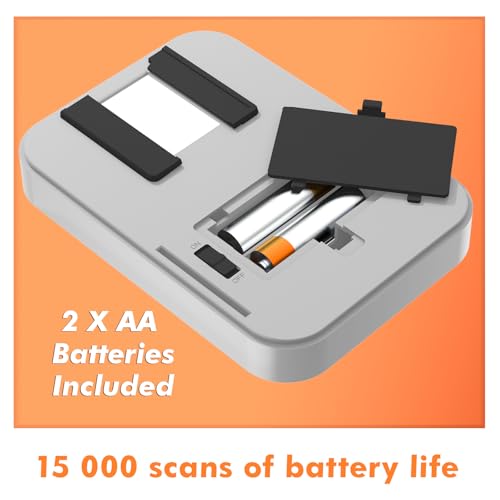 Image of KLIM K2 Mobile Film Scanner 35mm - Free APP - Positive & Negative Converter, Slide & Photo Digitizer, 35mm Color Developing Kit Essential - Top Choice for Preserving Old Photos - Orange & Grey