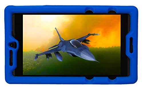 Bobj Etui en Silicone Robuste pour Tablette NVIDIA Shield K1 - BobjGear Housse de Protection (Bleu)