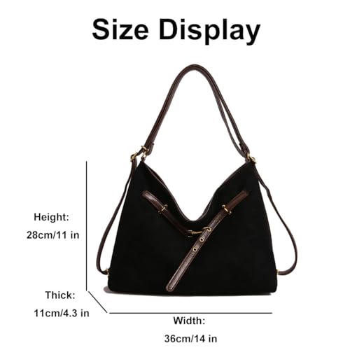 Bolso Crossbody de gamuza sintética para mujer miniatura 5