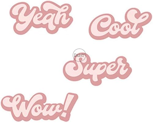 Vista 49 de DzIxY Troqueles de corte de metal con texto en inglés "I Love You" para hacer tarjetas, troquelados, troquelados, plantillas para máquina de álbumes