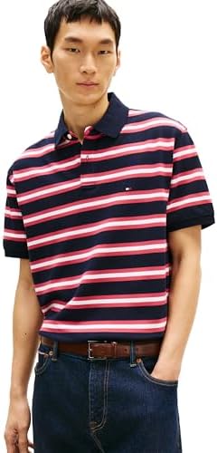 Tommy Hilfiger Men's Short Sleeve Polo Shirts in Classic Fit with...