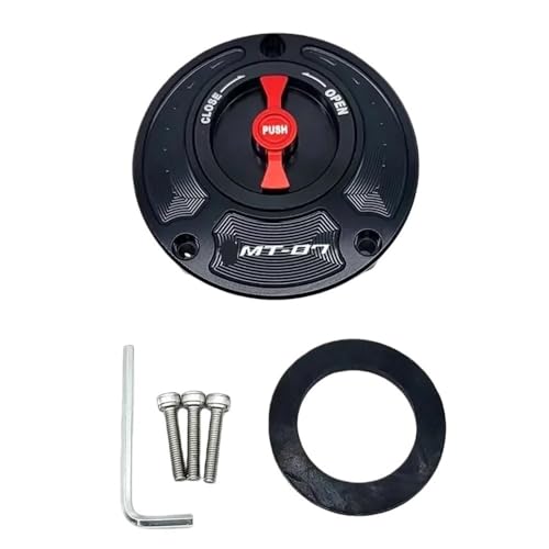 Bouchon de réservoir MT07 en aluminium sans clé noir pour FZ07 2014-2016