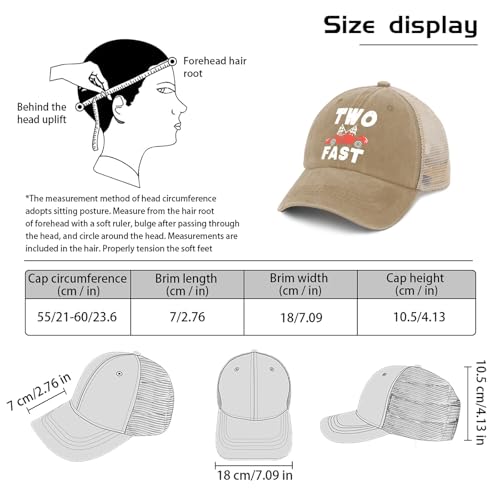 Made in US Two Fast 2 Curious Race Car 2nd Birthday Toddler Boy Girl Hat for Mens Baseball Caps4