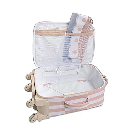 Mala de rodinha de maternidade Brooklin Rosa - Masterbag Baby
