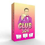 Club 504: A Twist on King’s Cup | Stylish Drinking Card Game for Adults | 47 Waterproof Cards for Parties, 21st Birthdays, and Social Gatherings | Compact Design and the Ultimate Gift for Any Season
