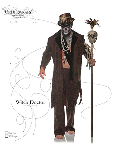 Underwraps Mens Witch Doctor Adult Sized Costumes, Brown, One Size Us #TOP2