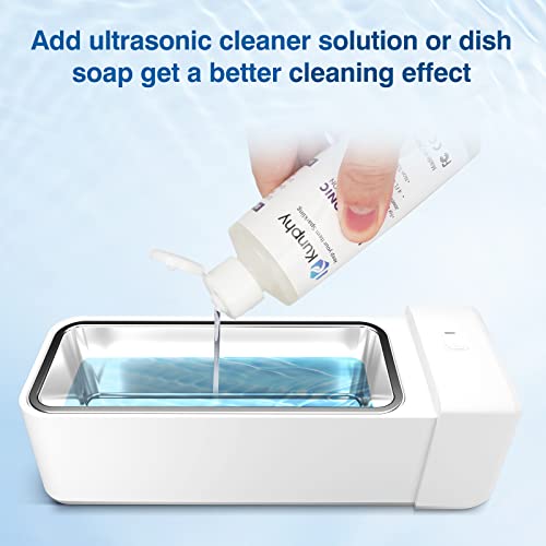 2023 Ultrasonic Jewelry Cleaner, Jewelry Cleaner With 42Khz 20Oz(600Ml) Stainless Steel Tank For Eye Glasses, Watches, Earrings, Ring, Necklaces, Coins, Razors #TOP4
