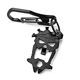 EDC Skull Mask Multi-Tool with Anti-Lost Keychain Carabiner, 12 in 1 Multi-Function Mini Bottle...