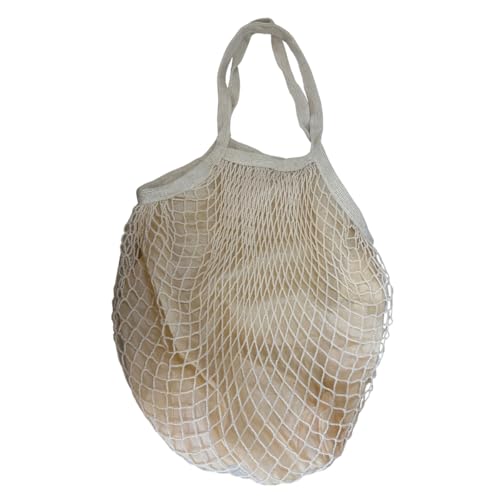 Bolsa de praia feminina sacola grande croche praia verão piscina passeios (Bege)