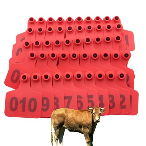 Étiquettes d'oreille rouges anti-perte pour résoudre l'identification des bovins