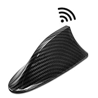 Heart Horse Universal-Carbonfaser-Autodach-Haifischflossenantenne, FM/AM-Radio-Dekor-Signalantenne, perfektes Ersatzteil für Auto, SUV, LKW, Van