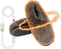 電気スリッパ フットウォーマー 足入れ 足元 ヒーター 内蔵USB スリッパタイプの足温器 USB足温器 あったかスリッパ ぽかぽか ホットフットヒーター内蔵 4段階調整切替 タイマー機付き 足冷え対策 移動可能 軽量 洗濯可能 自宅/職場用...