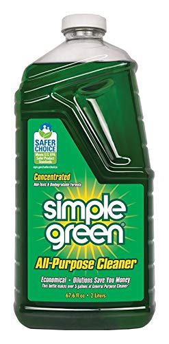 Simple Green Concentrated All-Purpose Cleaner, 22 Oz Spray Bottle And 67.6 Oz Refill With Plastic Collapsible Funnel And 2 Microfiber Cloths, 14X14 In (Bundle Kit) #TOP1
