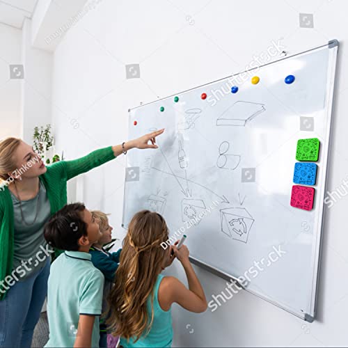 30 Pack Dry Erase Erasers Assorted Colors Magnetic Whiteboard Erasers For Kids And Students - Smudge Free Small Dry Erase Board Erasers For Classroom Home, School And Office #TOP6