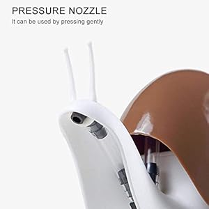 CARTSHOPPER Snail-Shape Liquid Soap Dispenser-120ml Portable Snail Shape Liquid Soap Dispenser Hand Wash Dispenser Pump Push-Type Shampoo Dispenser for Hotel Bathroom, Plastic