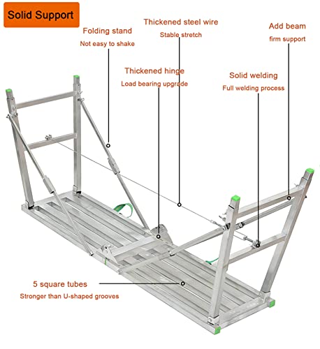 Andamio portátil plegable tipo plataforma Metal Tech para hogar 3