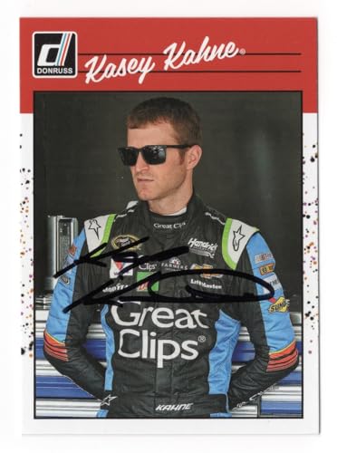 AUTOGRAPHED Kasey Kahne 2023 Donruss Racing RETRO (#5 Great Clips) Signed NASCAR Collectible Trading Card with COA