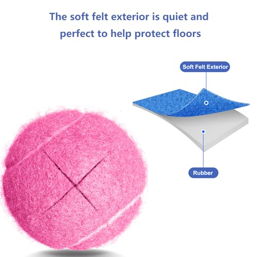 Image of Tennis Balls for Walkers, Pre Cut Walker Glide Balls for Chairs, Desks, Furniture Legs and Floor Protection, Heavy Duty Long Lasting Felt Pad Glide Coverings