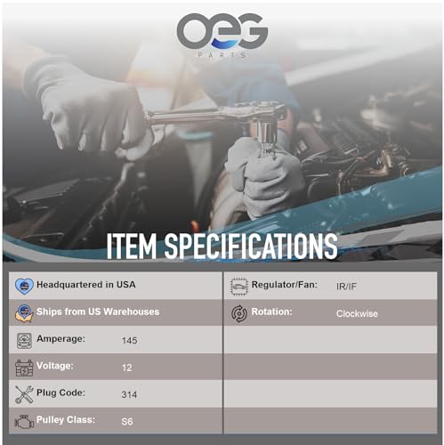 Parts Player PP8292N Oeg Parts New Alternator Compatible thumb #2